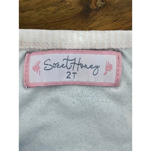 SweetHoney Dreamer Two Piece Pajamas Blue Pink Peace Dove Pants Long Sleeve 2T - Picture 5 of 10